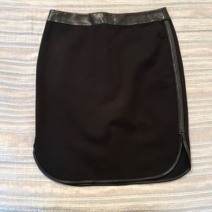Loft faux leather chic skirt